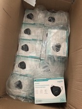 700 Stk EUROPAPA FFP2 Schwarz Masken 5-Lagen Einzelverpackung Zertifizier Schutz