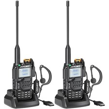 Walkie Talkie Funkgerät UV-K5 Tragbar 200 Kanäle USB Ladestation 2 Stück Outdoor