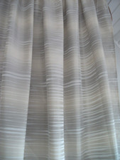 2 x Exclusiver,angefertigter Vorhangschal ;grau,weiß (B 1,30 / 70 x H 2,51) neu