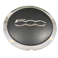 Nabendeckel Felgendeckel Alufelge schwarz Chrom Für Fiat 500 51884863 DE 