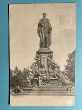 Alte AK von München, Max II. Monument, gelaufen 1905