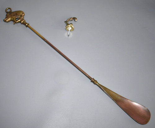 Schuhlöffel aus messing - schuhlöffel,