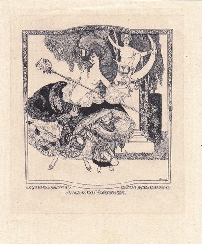 Exlibris bookplate - exlibris,