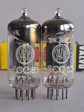 2x ECC83 VALVO Röhre tube 30° getter  same code 1960 tested Funke W19: good