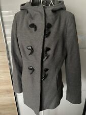 Benetton Dufflecoat, Wollmantel, 38, Grau