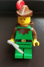 Lego Minifiguren Forestmen Robin Hood Vintage mit Schwert Korb Feder 6054 6066 