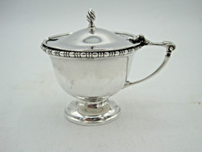 ART-DECO SILBER SENFTOPF &
