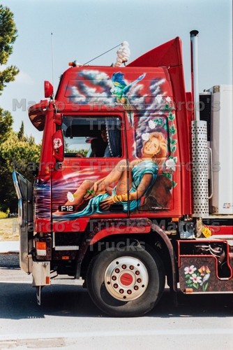 Lkw foto volvo f12 truck - foto, rot