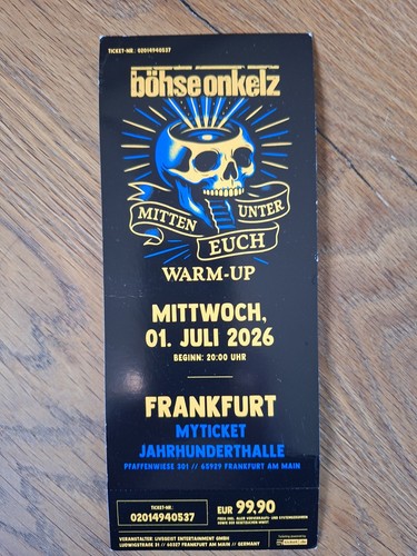 Sammel orginal ticket - ticket-, böhsen