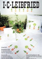 10 x  (+12) I.C. Leibfried,  Kreuzstich-Zählmuster-Vorlage Mitteldecke, Set ...