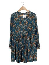 ROMEO & JULIET COUTURE Damen Freizeitkleid Gr. 40 Petrol Florales Muster