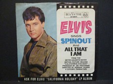 ELVIS Presley 7" :  SPINOUT /