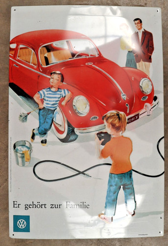 Käfer blechschild er - vw,