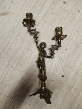 Kerzenständer Engel 2 Flutig Messing Bronze