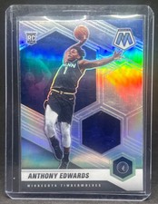 Anthony Edwards 2020-21 Mosaic Rookie Silver Prizm RC Dunk Pose RAW Packfresh
