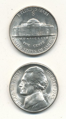 Usa cents 1945 - 5,