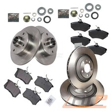 BREMSSCHEIBEN+BREMSBELÄGE BREMSKLÖTZE VORNE+HINTEN FÜR VW CORRADO GOLF 2 1.8 G60