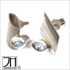 Art Deco Stil Silber Ohrringe