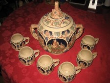 Bowleservice Steingut mit 6