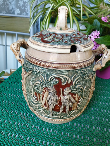 Keramik krug mit deckel - mit, &