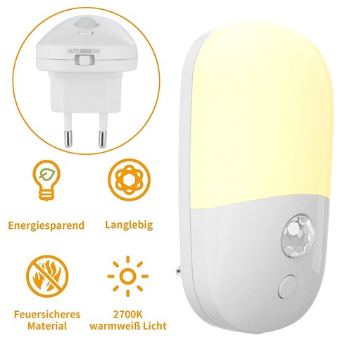 Nachtlicht steckdose led lampe - nachtlicht,