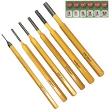 Splinttreiber Satz 6-tlg. CrV Splintentreiber 1,5 bis 8mm Splint Austreiber Set