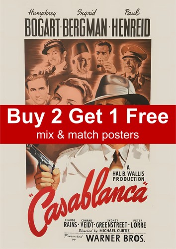 Casablanca 1942 filmplakat - 1942, a5