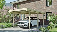 Carport 3x5 m Überdachung Holz Kiefer kdi inkl. Trapezdach Unterstand B-Ware