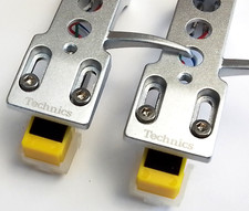SL-1200 MK4 Plattenspieler Einsatz, 2 x Technics Headshells, 2 x Tonabnehmer, 2 x Stylus
