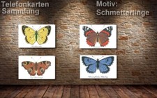 4x Telefonkarten SCHMETTERLINGE Falter Butterfly Tagfalter Konvolut Lot 4 versch