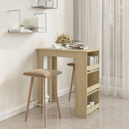 Vidaxl bartisch mit regal - mit,