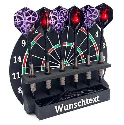 Dartpfeilhalter mit wunschtext - dartpfeilhalter,
