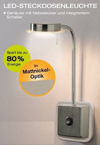 Led steckerleuchte wandleuchte - steckerleuchte,