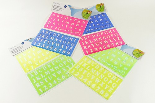 Buchstabenschablonen new - ,