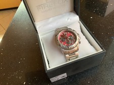 FIREFOX FIGHTER FFS02 Herrenuhr Chronograph rot  Seiko Werk