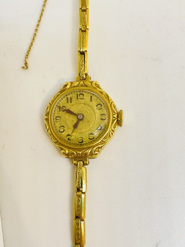 Goldene armbanduhr damen - damen, 14