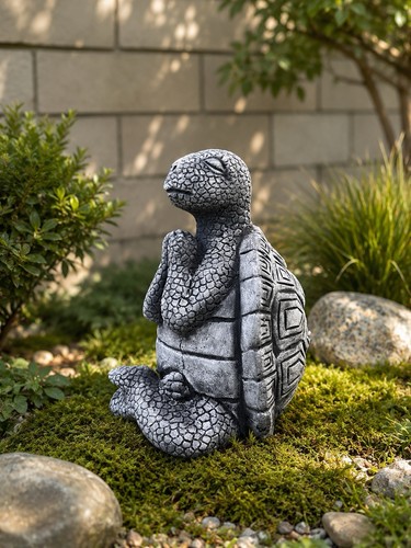 Yoga schildkröte steinfigur - yoga,