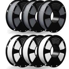 PETG Filament 6er Set, Weiß &