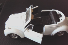 VW KÄFER CABRIO WELLY VOLKSWAGEN mit RÜCKZUG MOTOR Modellauto für Bastler