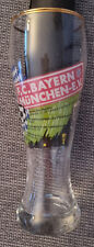 FC BAYERN MÜNCHEN Glas Weißbier 1996, Bayern-Karte, Erfolge auf grün Goldrand