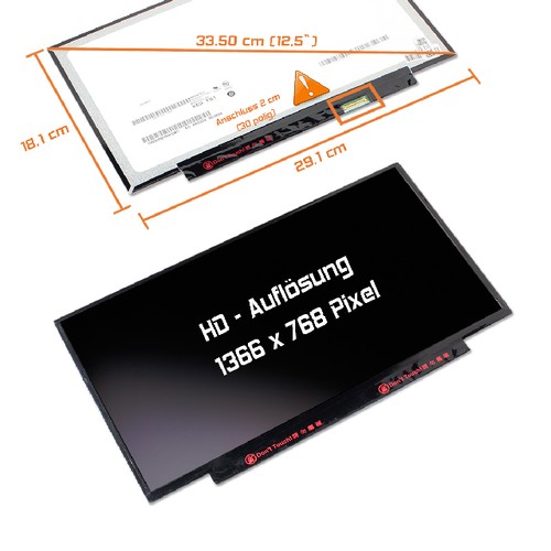 1366x768 wxga hd led - 12,5",