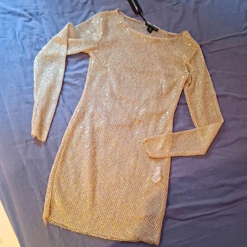 Prettylittlething kleid gold - prettylittlething,