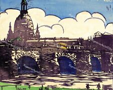 Ernst Ludwig Kirchner Dresden Augustusbrücke Brücke Frauenkirche Expressionismus