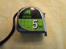 Metrica Rollmeter 5m mit Clip automatisches Maßband Rollbandmaß