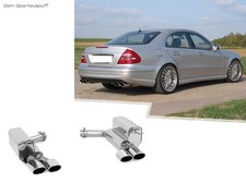 Eisenmann Duplex Sportauspuff RACE Mercedes E-Klasse W211 Limo E55 AMG je 2xOVAL