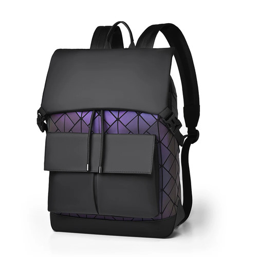 Herrenrucksack schwarz violett - herrenrucksack,