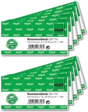 Sigel nummernblock 1000 - sigel, 105