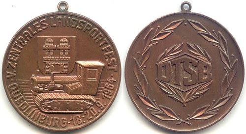 Große ddr medaille dtsb - ddr, :
