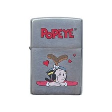 Zippo Benzinfeuerzeug Olivia aus Popeye chrom !NEU! !Einzigartiges Sammlerstück!