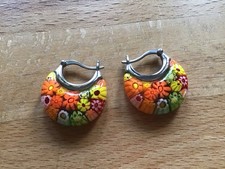 Hübsche Millefiori Ohrringe